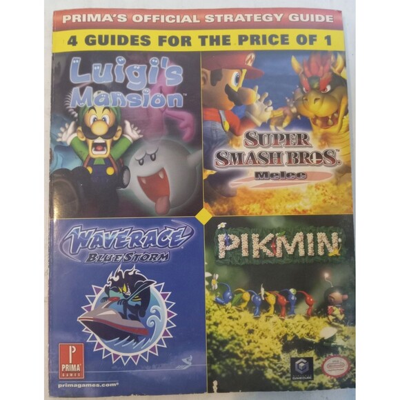 Prima's Official Strategy Guide Luigi's Mansion Melee Blue Storm Pikmin 4 guides - Picture 1 of 7